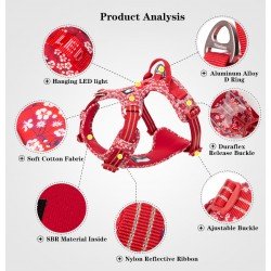 Truelove Country + Flower dog Harness - TLH5655